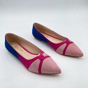 Women Comfortable Slip On Pointed Toe Flat Heel Pumps Flats Daily Office Party